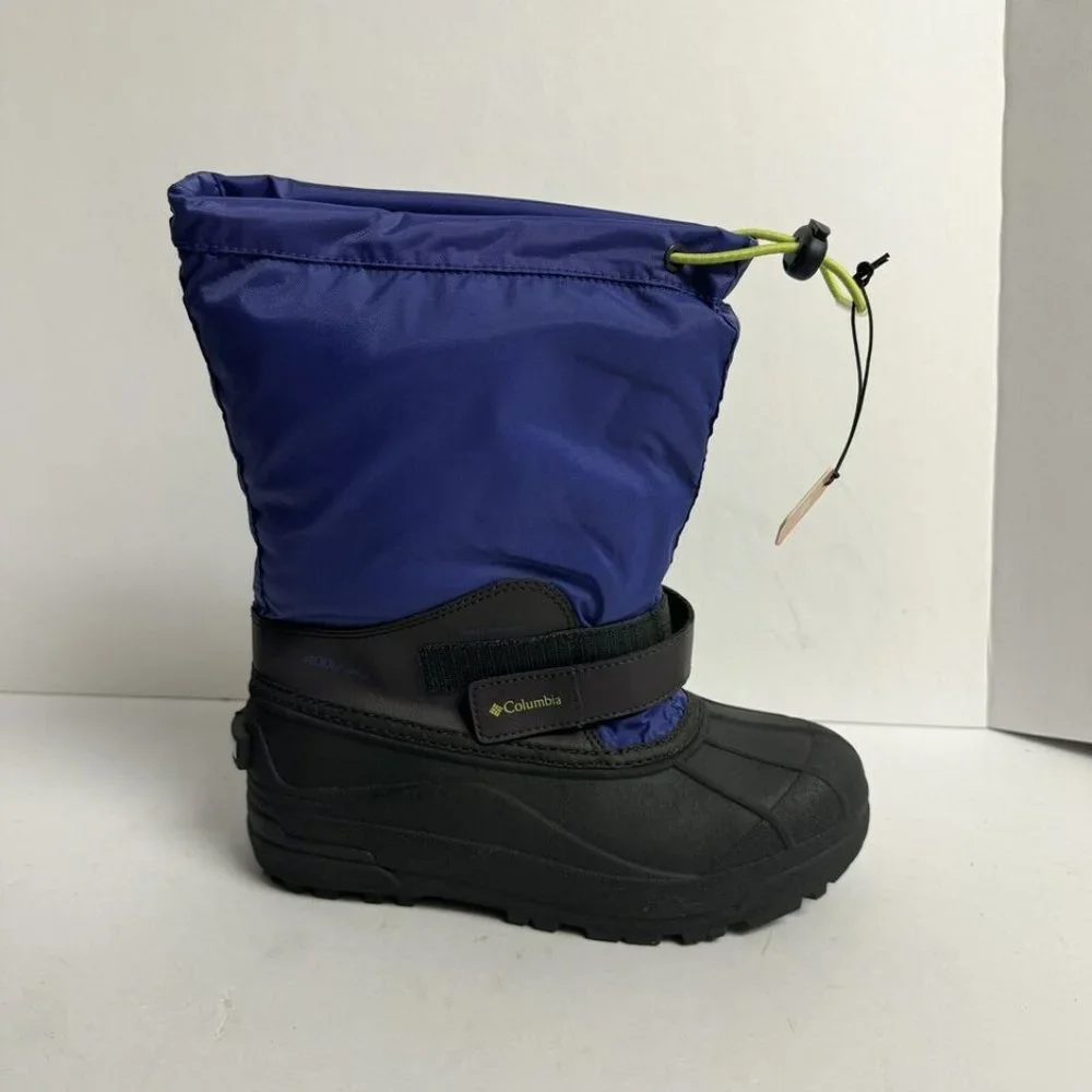 Columbia Youth Powderbug Shorty Snow Boot Purple Size 6 M Big Kid